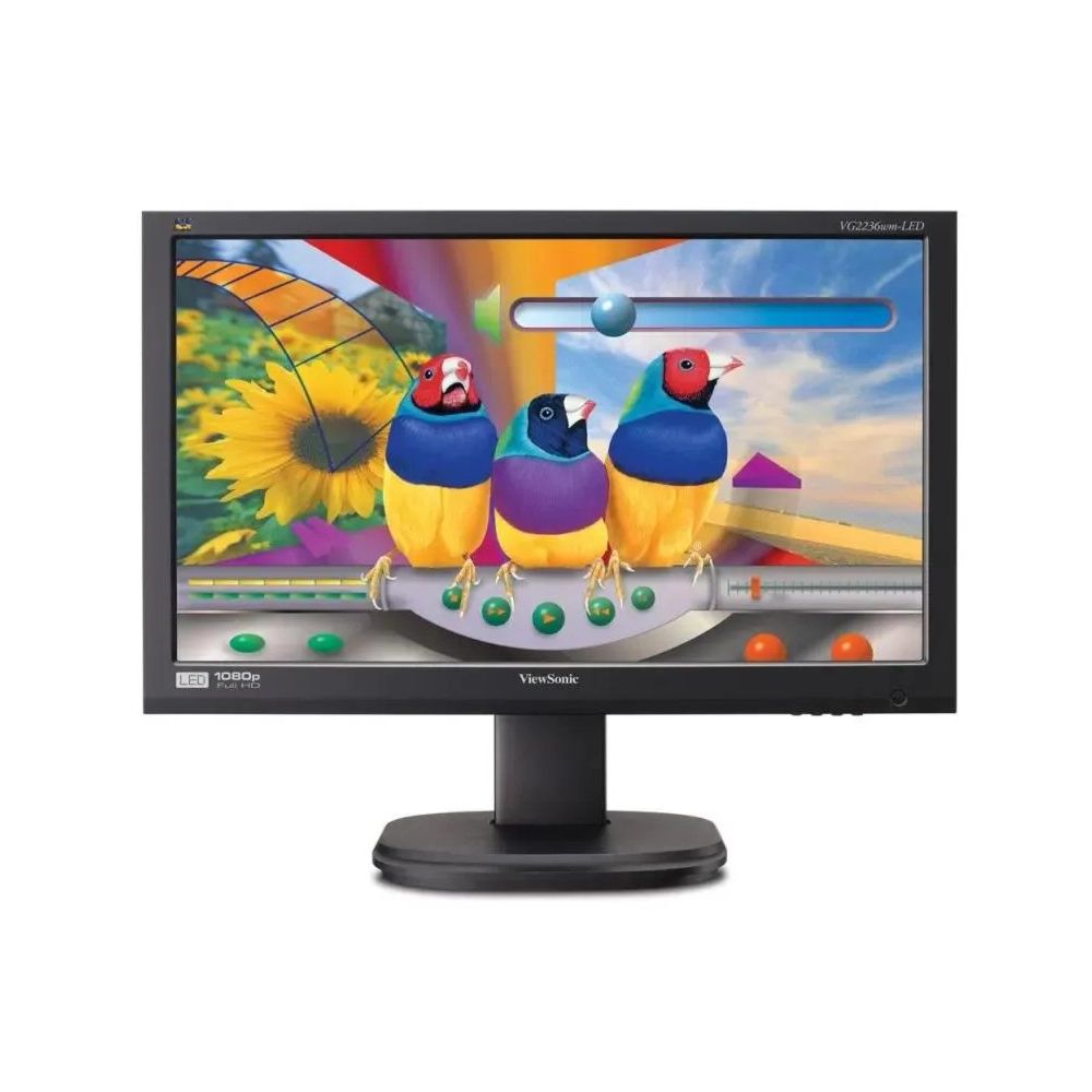 Viewsonic VG2236WM-LED 22" Full HD 1920 x 1080 Monitor with Built in Speakers - Refurbished